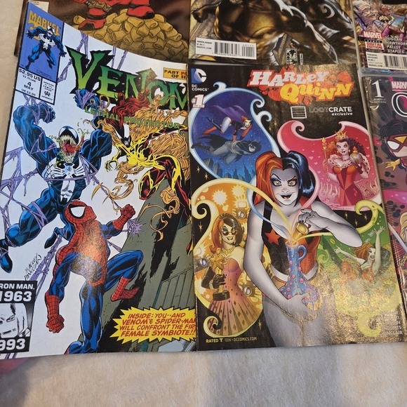 Comics Deadpool Marvel Venom Harley Quinn Black Panther Spidarman Captin America - Picture 3 of 7